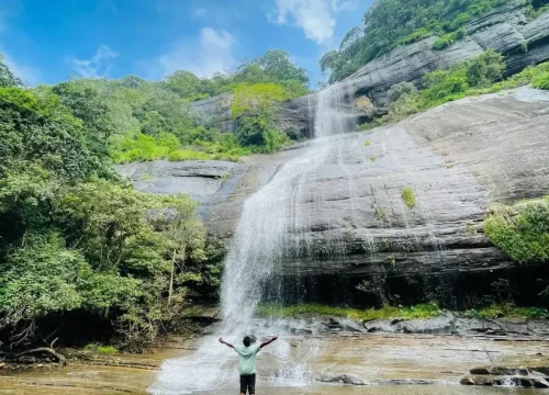 duwili waterfall chain in knuckles mountain range