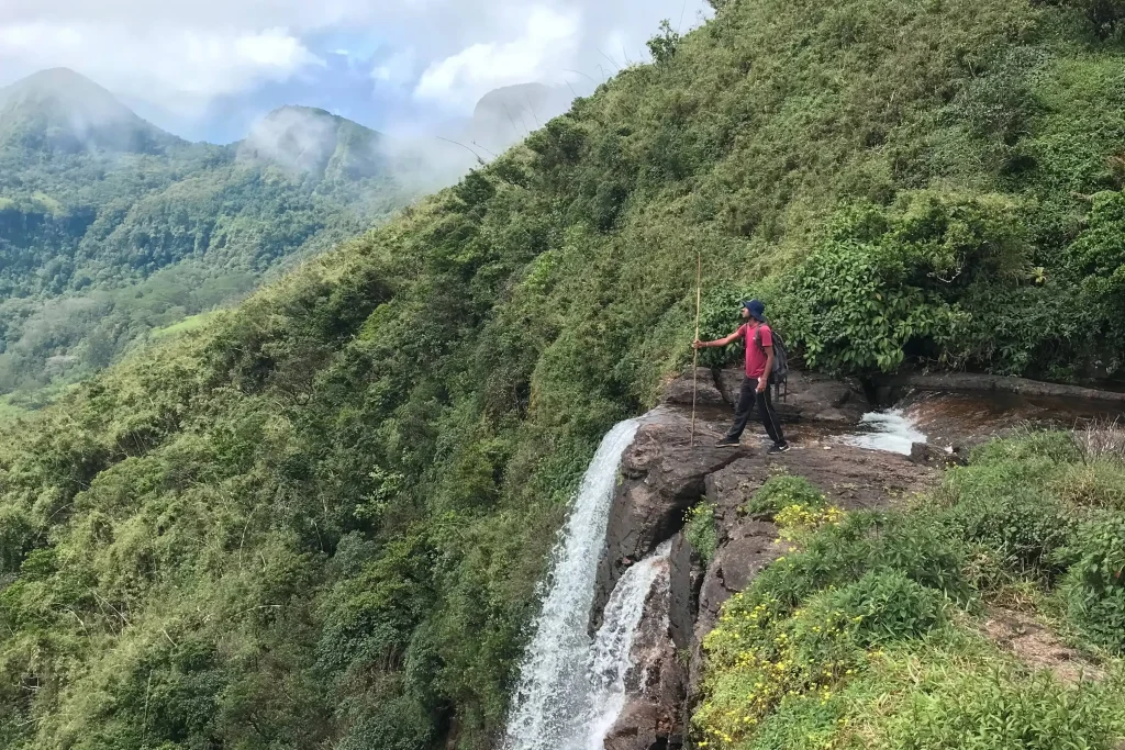 knuckles mountainn trekking waterfall hidden deep inside forest