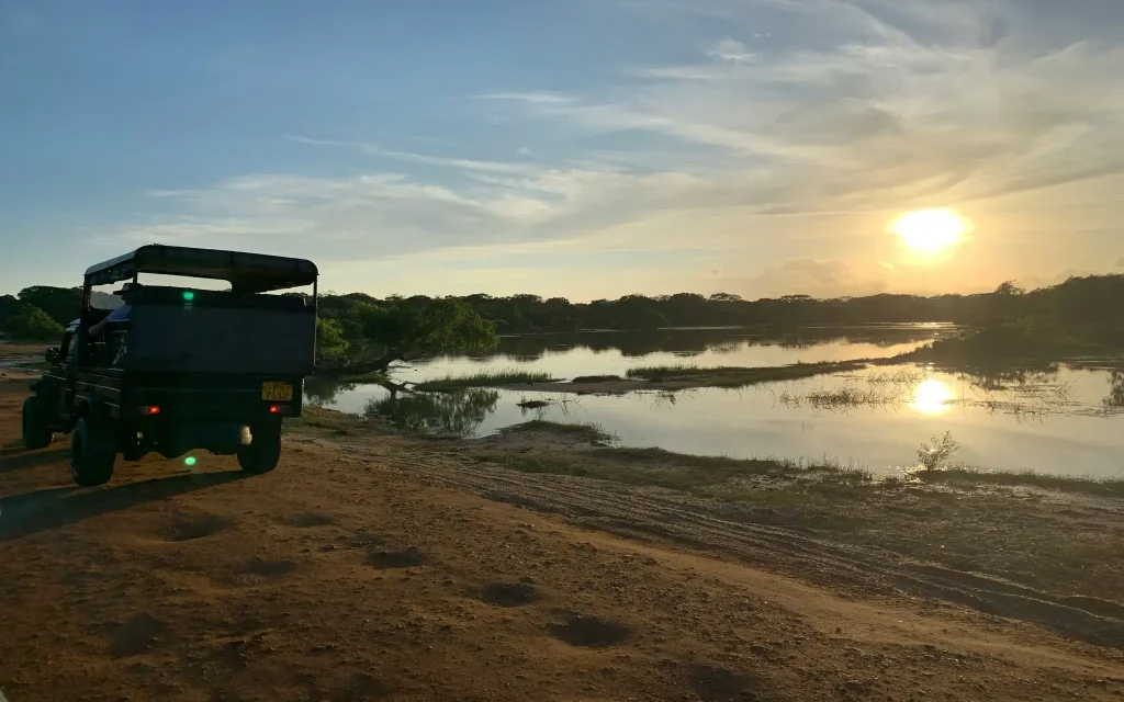 lake view at yala national park safari tour